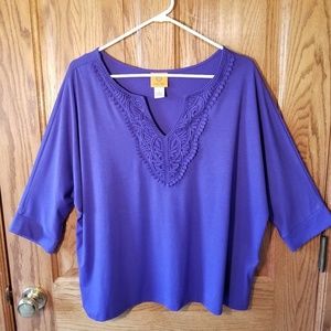 RUBY Rd Purple Top